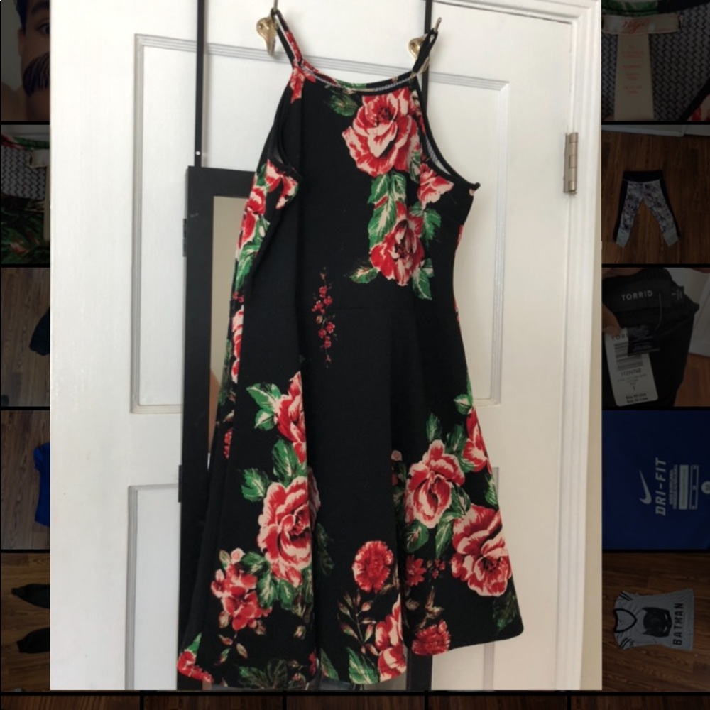 NYC flower print dress